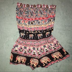 Tribal printed romper